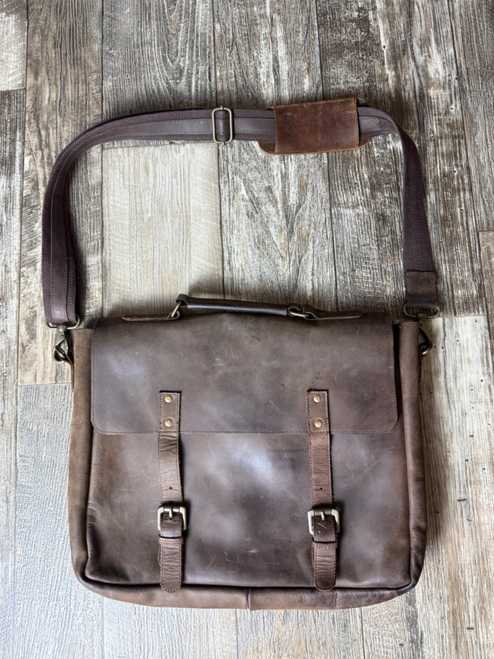 Classic Brown Leather Laptop, Office Bag for Men